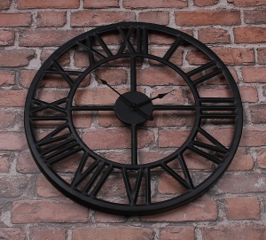 Duży zegar w stylu loft 80 cm