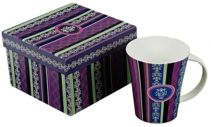 Fioletowy kubek porcelanowy