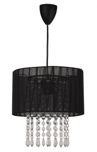 Lampa sufitowa czarna