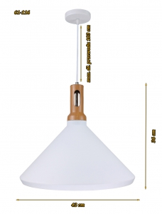 Biała lampa skandynawska kod produktu 61-116