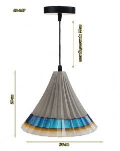 Industrialna lampa szara sprzedawana bez żarówki