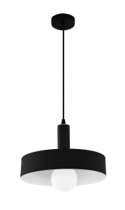 Czarny minimalistyczny żyrandol