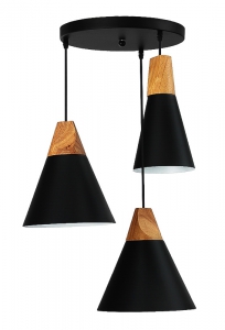 Czarna lampa minimalistyczna