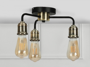 Industrialna lampa sprzedawana bez żarówek
