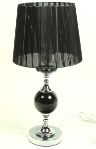 Czarna lampa nocna glamour