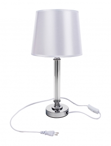 Nowoczesna biała lampa glamour